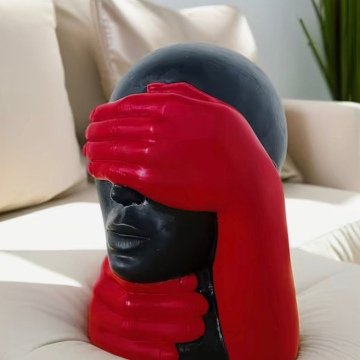 Abstract Head Figurine